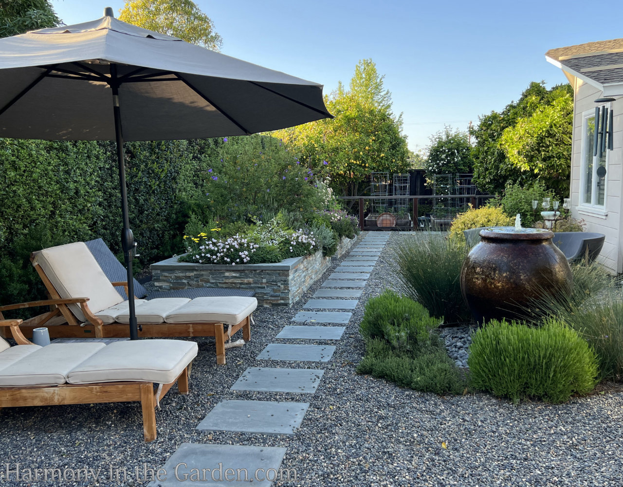 turning a pool into a garden