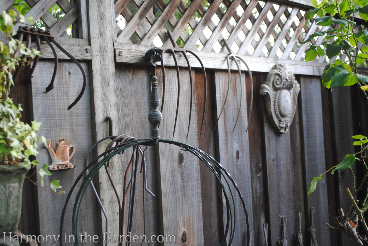 rustic potting benches